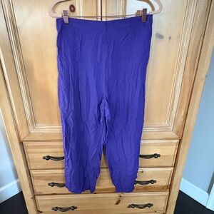 escapada capri Purple Elastic-Waist cropped Pants